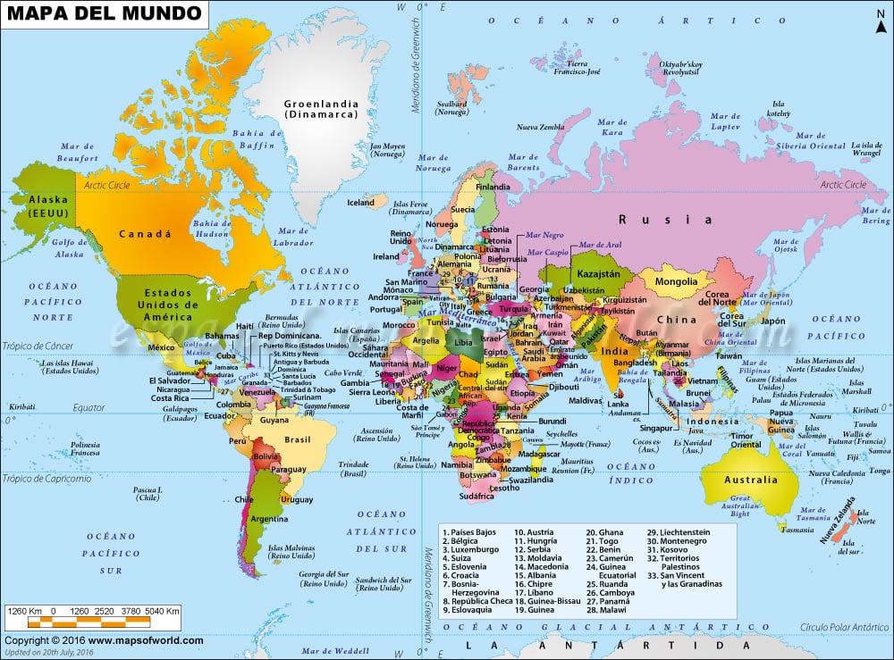 mapa mundia Mapa del Mundo | Mapa Mundial